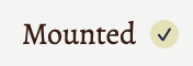The mounted checkbox.