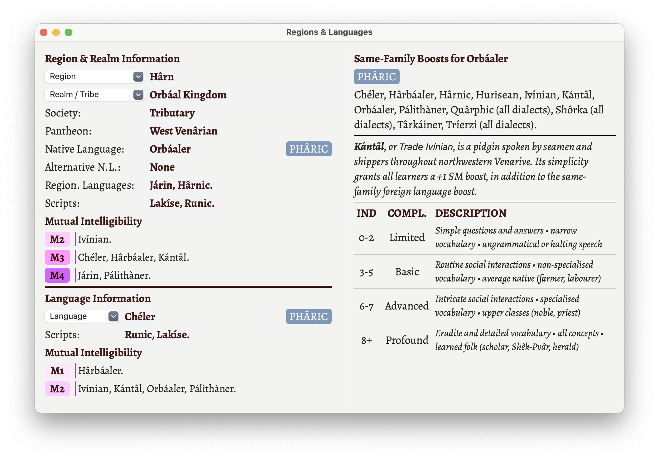 The Regions and Languages tool.